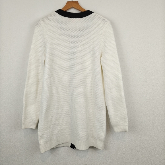 Lilly Pulitzer *Flawed* Davison Button Up Sweater Black,Cream Size Medium - Picture 14 of 16